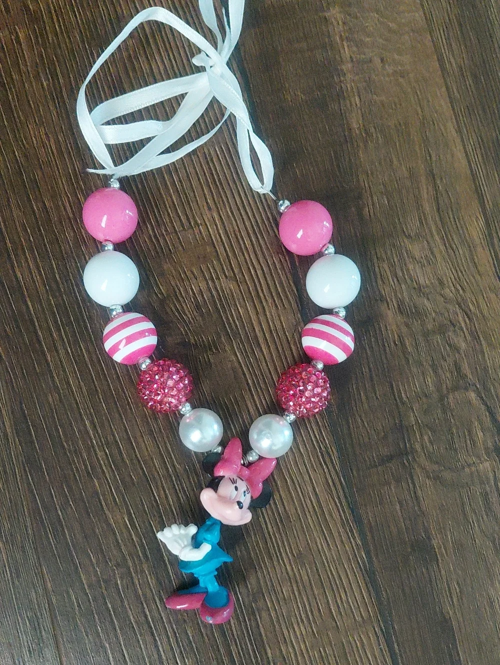 Minnie Mouse Chunky Bead Necklace